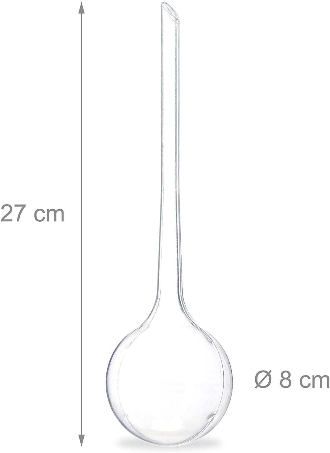 Relaxdays Watering Globes, Set of 4, Regulated Irrigation, 2 Weeks, Pot Plants, Plastic Sphere, Bulb, Transparent - Image 4