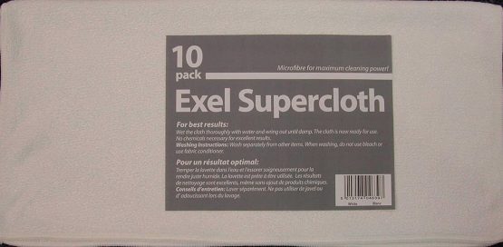 Exel Microfibre Super Magic Cleaning Cloths For Polishing, Washing, Waxing And Dusting. Cleaning Accessories, White (Pack of 10) - Image 2