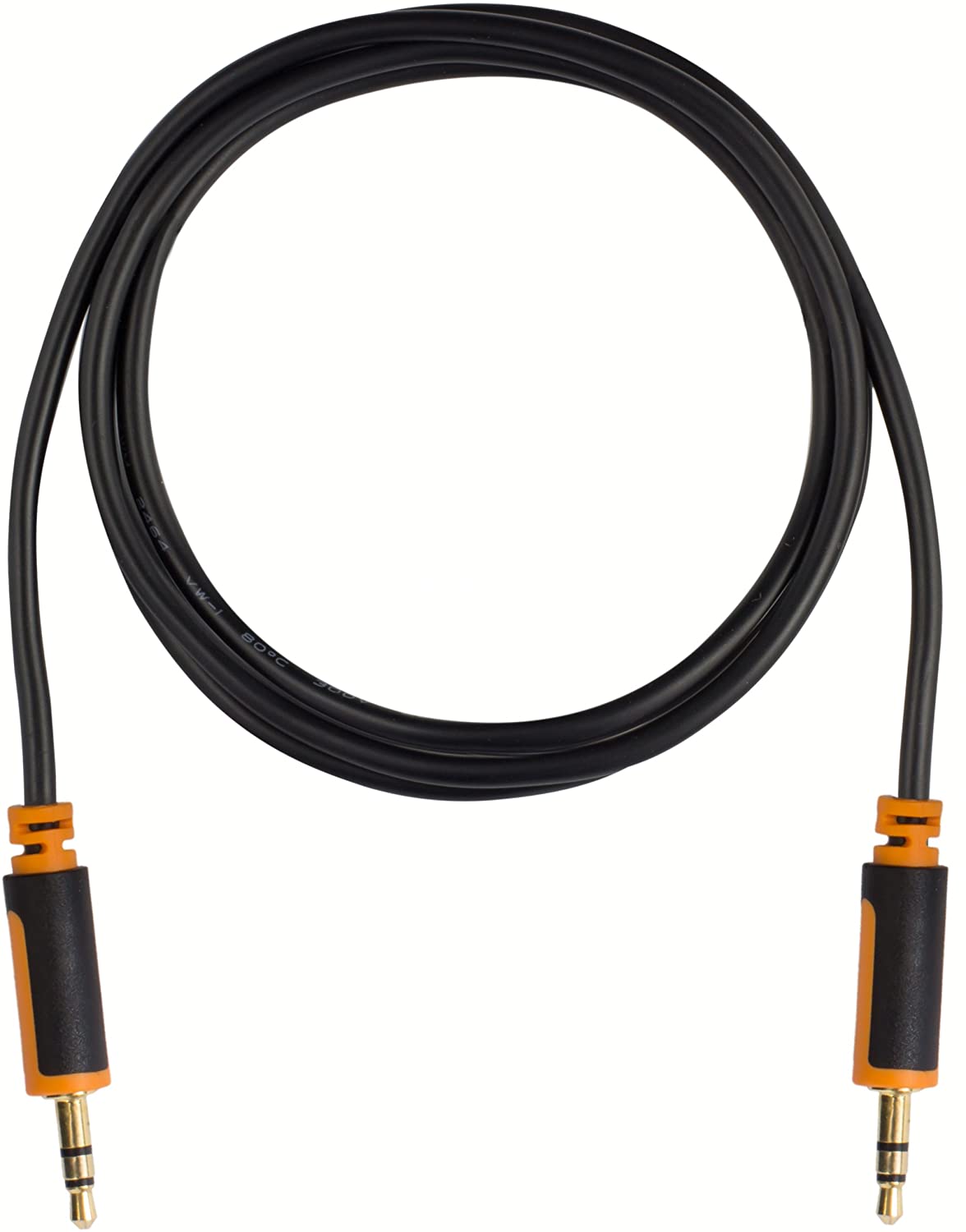 Mumbi 30 cm Gold-Plated 3.5 mm Male-to-Male Audio Cable for MP3 Player, Discman, Headphones, Stereo System, TV, Hi-Fi System - Image 2