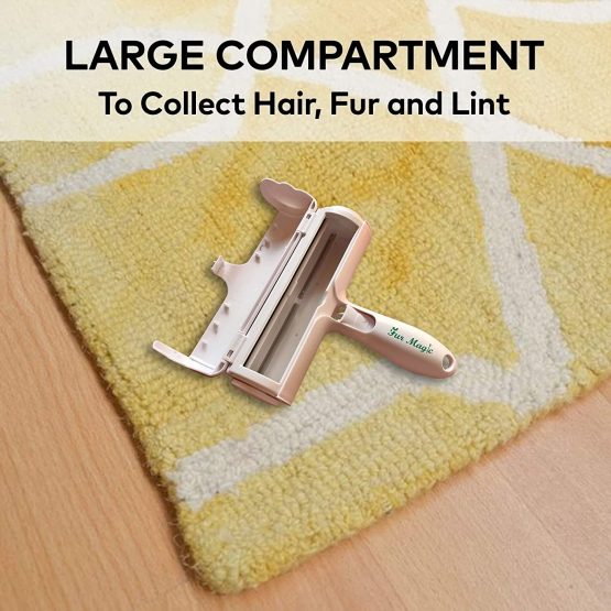 Fur Magic Reusable Pet Hair Remover Roller for Dog, Cat and Other Pet Hair with Improved Handle, Easy to Clean Lint Remover for Furniture, Sofa, Carpet and Bedding, Green - Image 3