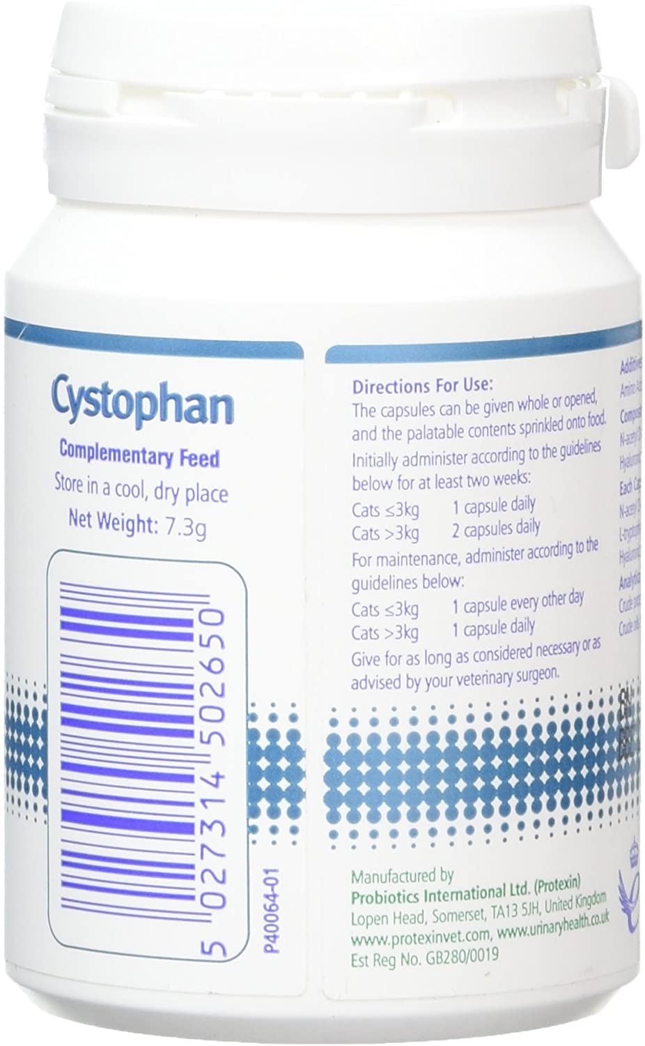 Protexin Veterinary Cystophan for Cats Urinary & Bladder Health Supplement with N-acetyl-D-glucosamine - Image 2