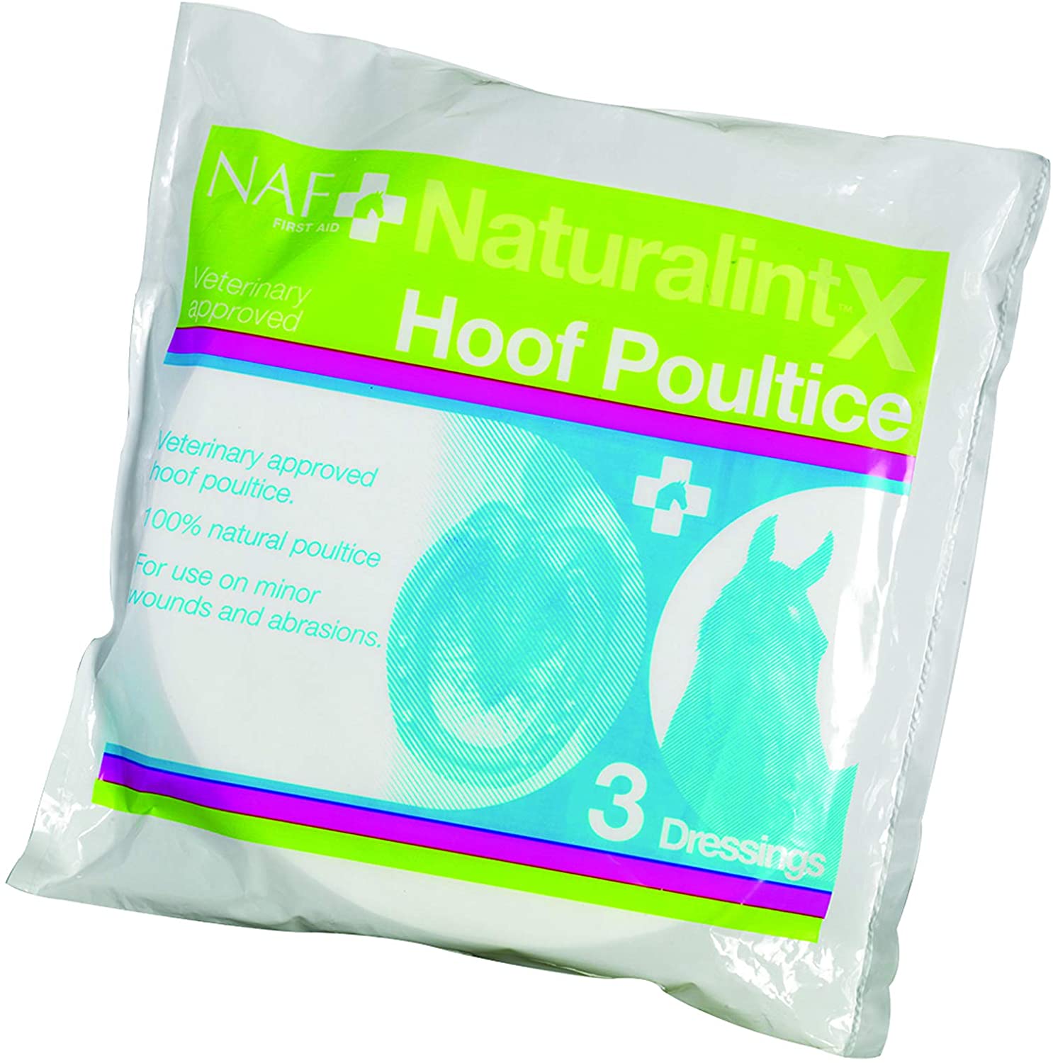 NAF NaturalintX Hoof Poultice, Single Use Dressing for Horses, Supports Abscess Recovery, Inflammation & Hoof Injury Care