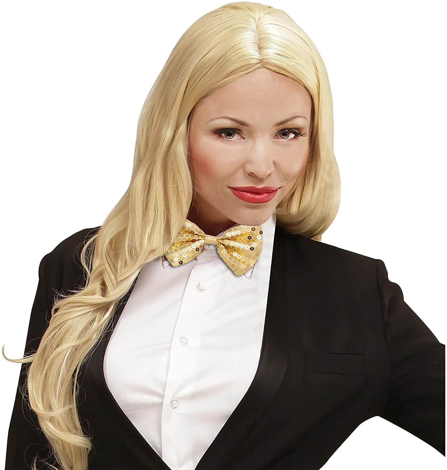 Gold Sequin Bow Ties Accessory for Fancy Dress - Image 3