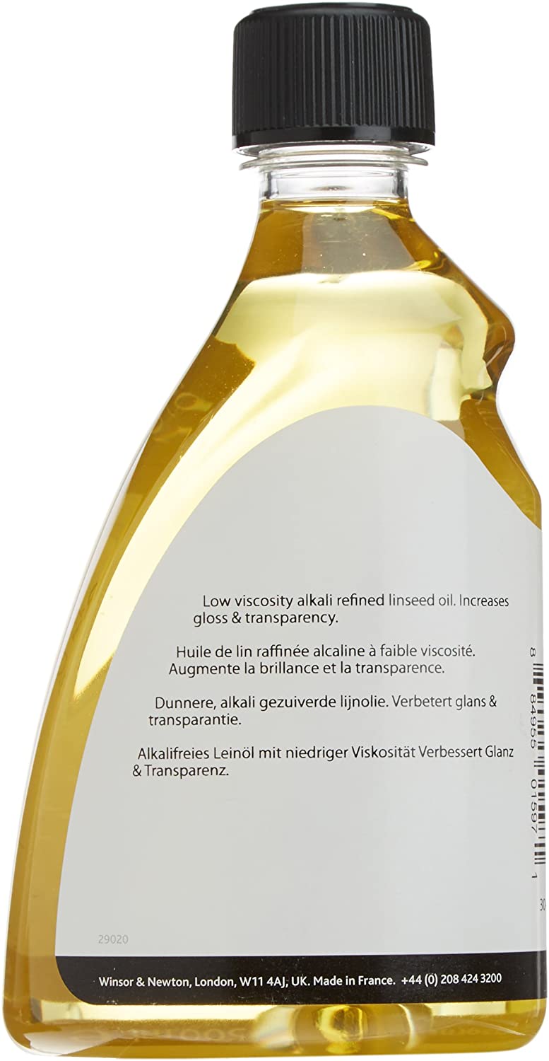 Winsor & Newton 500Ml Refined Linseed Oil, transparent, 500 ml (Pack of 1) - Image 2