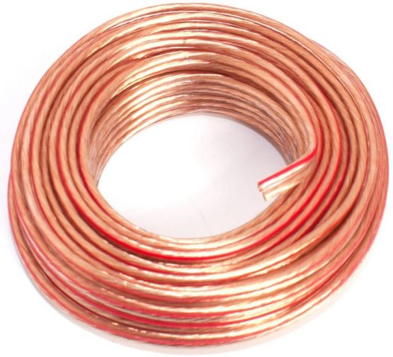 Loudspeaker Cable 2 x 1.50 mm² - 10 m - Transparent - CCA - Audio Cable - Box Cable