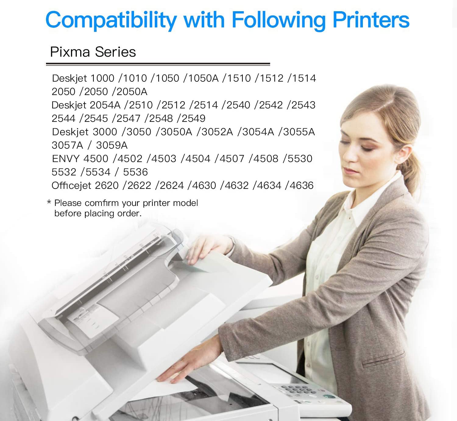 LxTek 301XL High Yield Ink Cartridge Replacement for HP 301XL for Deskjet 1000 1010 1050 1510 1512 2050 2050A 2510 2540 3050 Envy 4500 4502 4503 5530 5532 2620(Black Colour - Image 2