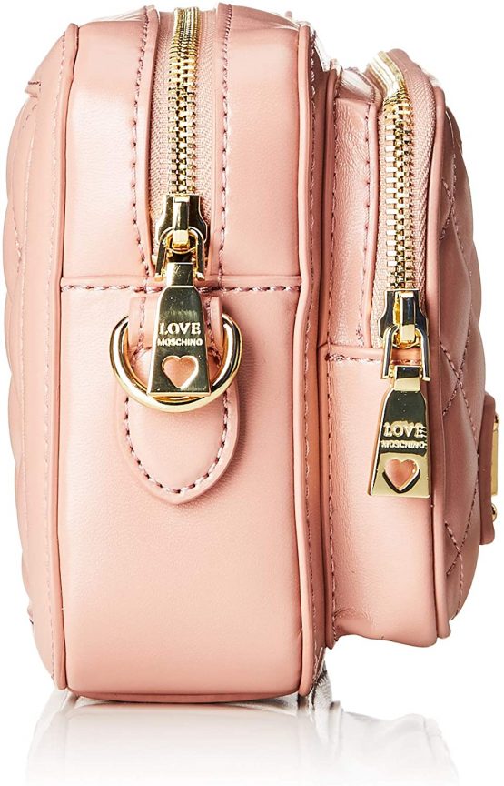 Love Moschino Women's Quilted Nappa Pu Messenger Bag, 15x10x15 Centimeters (W x H x L) - Image 3