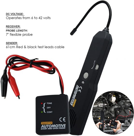 GAIN EXPRESS Automotive Cable Wire Tracker Short & Open Finder Tester Car Repair Tool - Image 4
