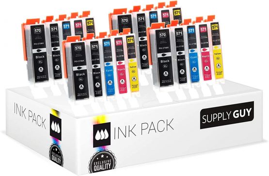 20 Ink Cartridges compatible with Canon PGI-570 / CLI-571 for Canon Pixma MG5750 MG5751 MG5752 MG5753 MG6850 MG6851 MG6852 MG6853 TS5050 TS5051 TS5053 TS5055 TS6050 TS6051 TS6052