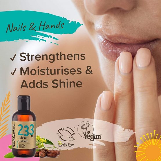 Naissance Cold Pressed Golden Jojoba Oil (no. 233) 100ml - Pure & Natural, Unrefined, Vegan, Hexane Free, No GMO - Ideal for Aromatherapy and as a Massage Base Oil - Image 3