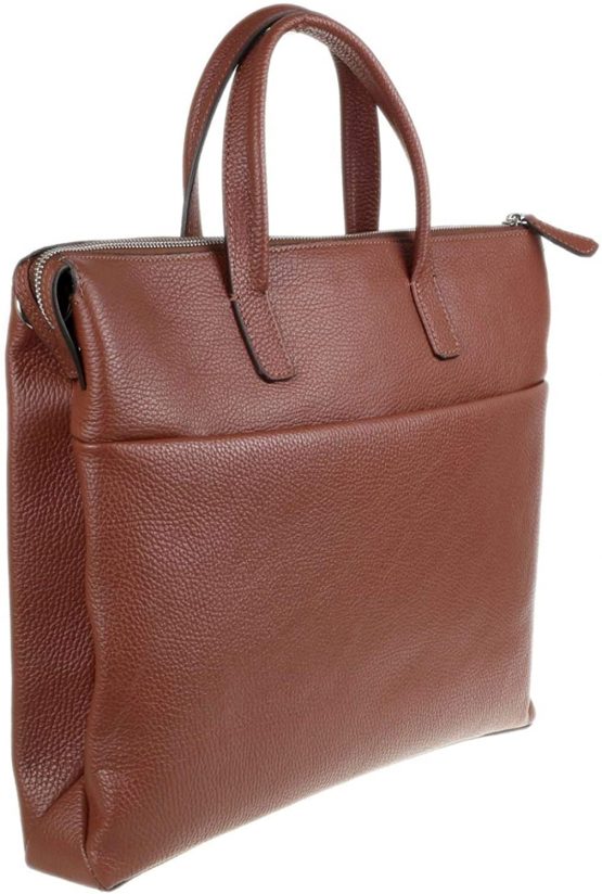 Girly Handbags Womens Plain Leather Briefcase - Image 2