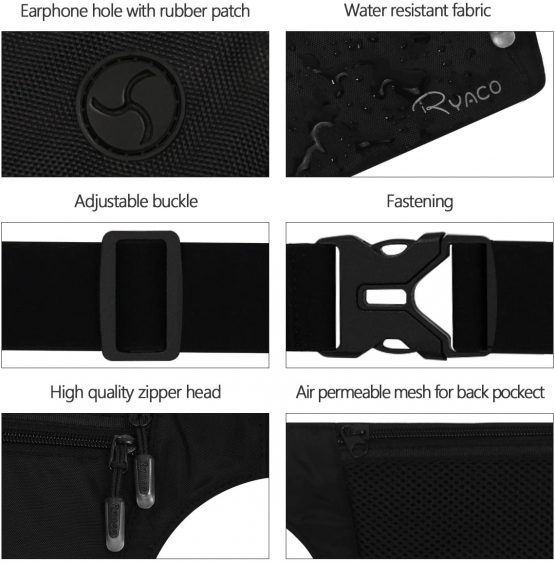 Ryaco Money Belt for Travelling - Hidden Security Pouch for Cards and Passports - RFID Breathable Material - Protect Your Cash - Image 3