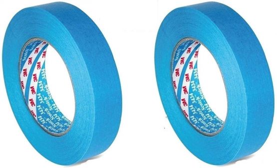 3M™ Scotch® 3434 07985 Water Resistant Blue Masking Tape 18mm by 50m - 2 Rolls - Image 2
