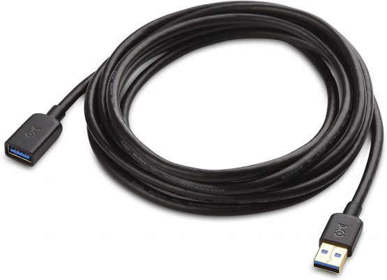 Cable Matters USB to USB Extension Cable 3m (USB 3 Extension Cable/USB 3 Extension Lead) in Black 3m - Image 2