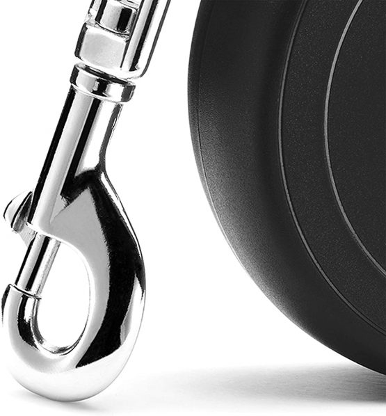 flexi New Classic Retractable Lead Cord, Black, X-Small, 8kg - 3m (10ft) - Image 4