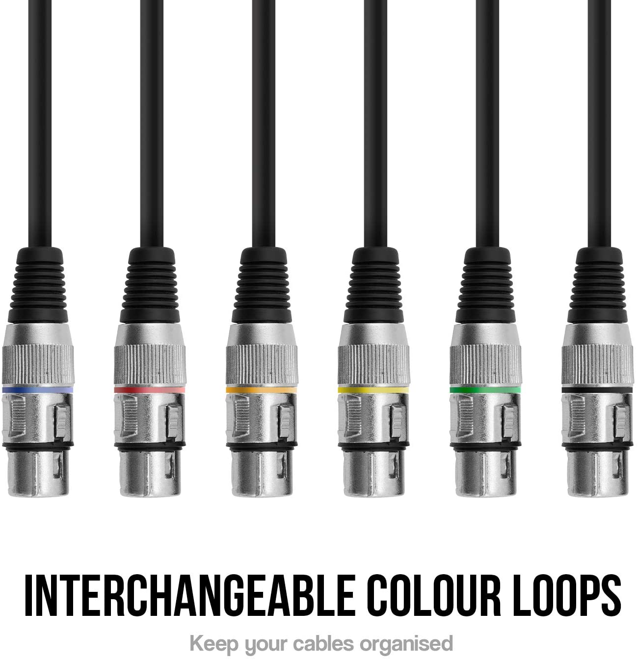 TIGER MIC4-03 Microphone Cable - XLR-m to XLR-f - 3 Metres, Black - Image 3