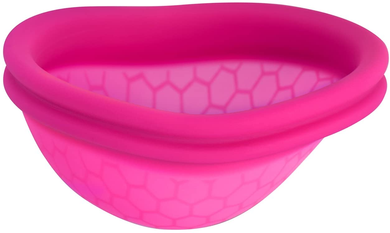 INTIMINA Ziggy Cup - Extra-Thin Reusable Menstrual Cup with Flat-fit Design, 13.2 g 6140, Pink - Image 3