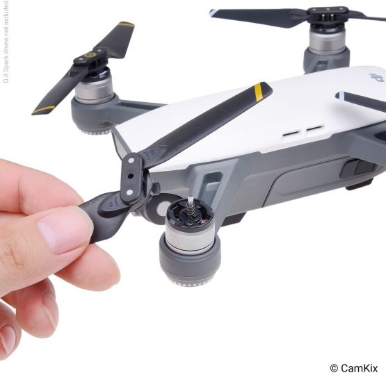 CamKix Propellers replacement for DJI Spark - 2 Sets (8 Blades) - With Convenient Storage Box - Quick Release Foldable Wings - Flight Tested Design - Essential Accessory For Your DJI Spark Drone - Image 4