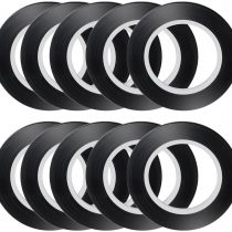 AIEX Chart Tape Whiteboard Gridding Graphic Tape Black 3mm Width Self Adehesive Tapes for School, Office and Home (10 pcs)