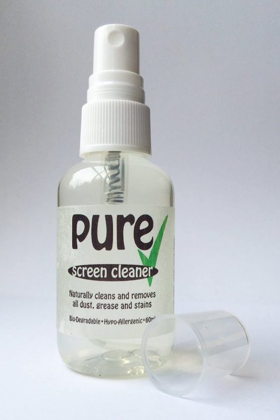 SCREEN CLEANER KIT By Ecopure - (60ml) contains only premium Eco-Friendly, Bio Degradable and Hypo Allergenic ingredients. Naturally removes all dust, dirt, marks and stains. Leaves screens gleaming clean. - Image 2