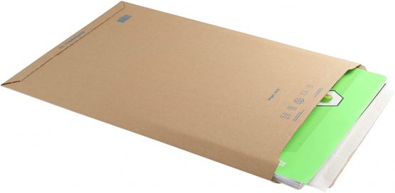 Blake Purely Packaging 280 x 200 mm Corrugated Envelopes Plastic Free Recycled Peel & Seal Tamper Evident (PCE19) Brown Kraft - Pack of 100