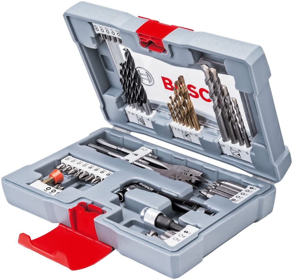 Bosch Professional 49 Pieces Premium X-Line Drill Bit and Screwdriver Bit Set (for wood metal and stone, Accessories drill)