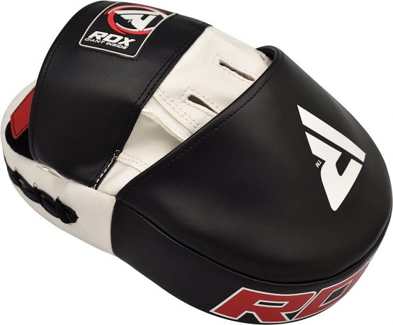 RDX Boxing Pads Focus Mitts Maya Hide Leather Curved Hook and Jab Target Hand Pads Great for MMA, Kickboxing, Martial Arts, Muay Thai, Karate Training Padded Punching, Coaching Strike Shield - Image 2
