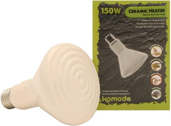 Komodo Ceramic Heat Emitter White 150 Watt