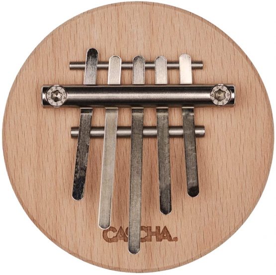 CASCHA Kalimba, high-quality thumb piano with 5 tongues, wood finger piano for kids adults beginners, beech, pentatonic HH 2176