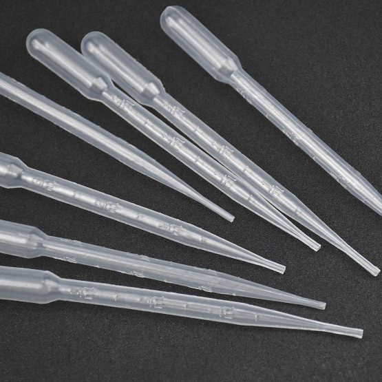 Dokpav 100PCS 5ML Plastic Transfer Pipette, Graduated Pipettes Dropper, Disposable Plastic Dropper, Essential Oils Pipettes, Liquid Droppers, Washable Pipettor Measuring for Mixing Acrylic Paints Lab - Image 4