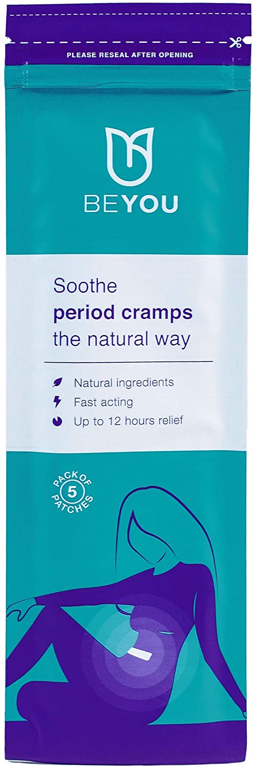 BeYou Period Patches for Period Pain Relief, Monthly Patches, 5 Patches