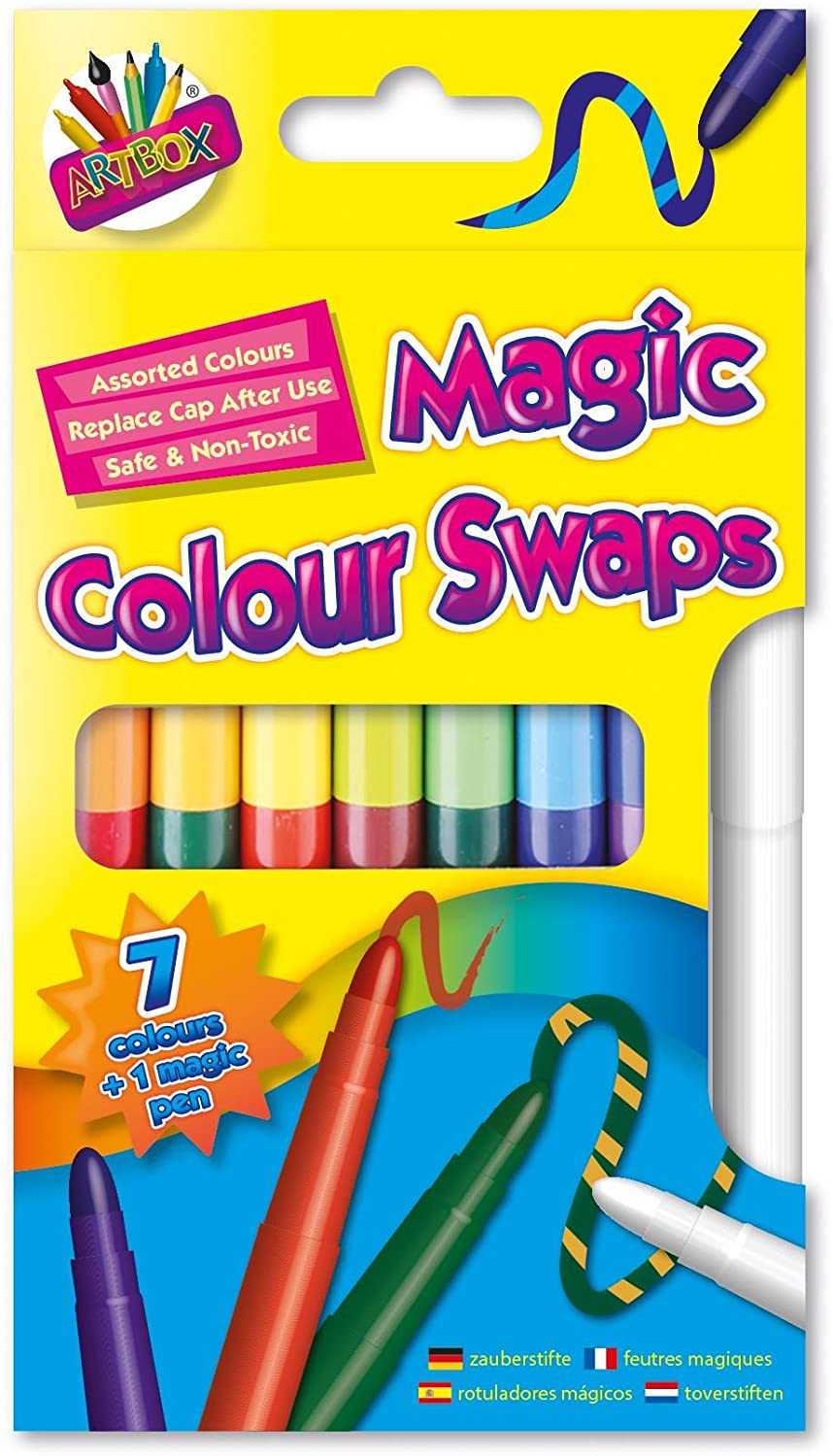 THE ART BOXArtbox Magic Colour Swap Fibre Pen (Pack of 8), Multicolor, 8 count (Pack of 1)