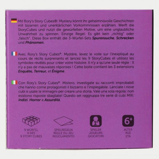 Asmodee Italia, Rory's Story Cubes Mistery (Purple), Dice Game for Creating Stories, Italian Edition, 8079 - Image 2