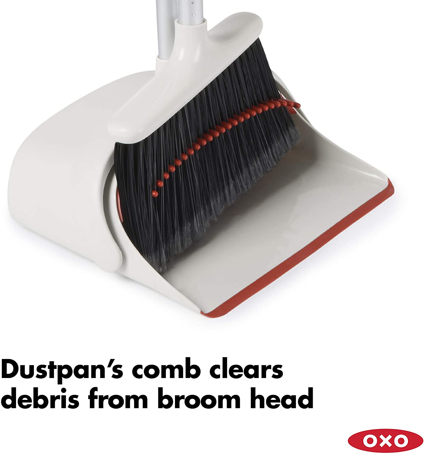 OXO Good Grips Large Sweep Set including Extendable Broom, White/Black, Ausziehbarer Besen - Image 4