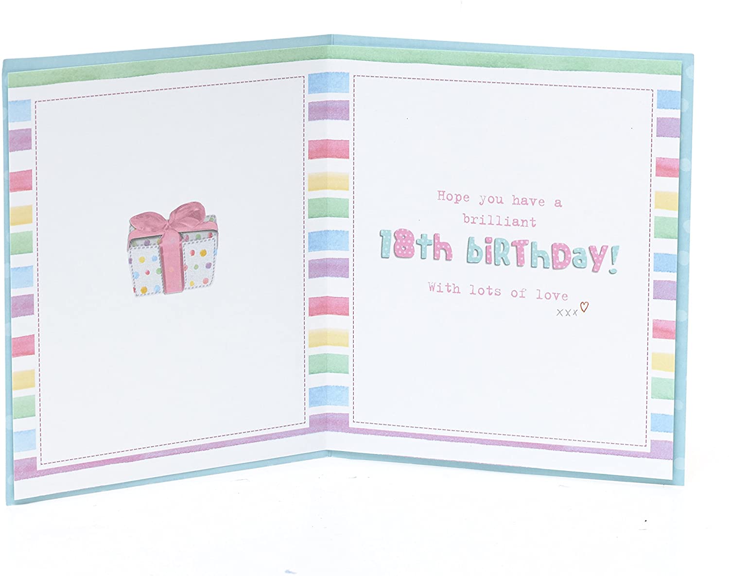 Boofle 18th Birthday Card, Age 18 Birthday Card, 18th Birthday Gifts for Girls, Idea Gift Card for Her - Image 2