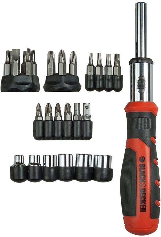 Black & Decker BDHT0-62130 Ratchet Screwdriver with Inserts