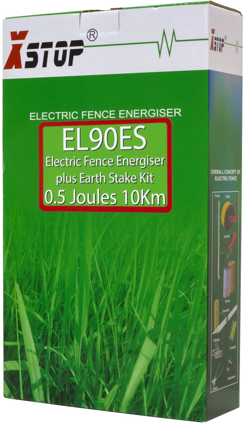 XSTOP 230v Mains Powered Electric Fence Energiser EL90 10Km Range, 0.5 Joule Output - Image 4