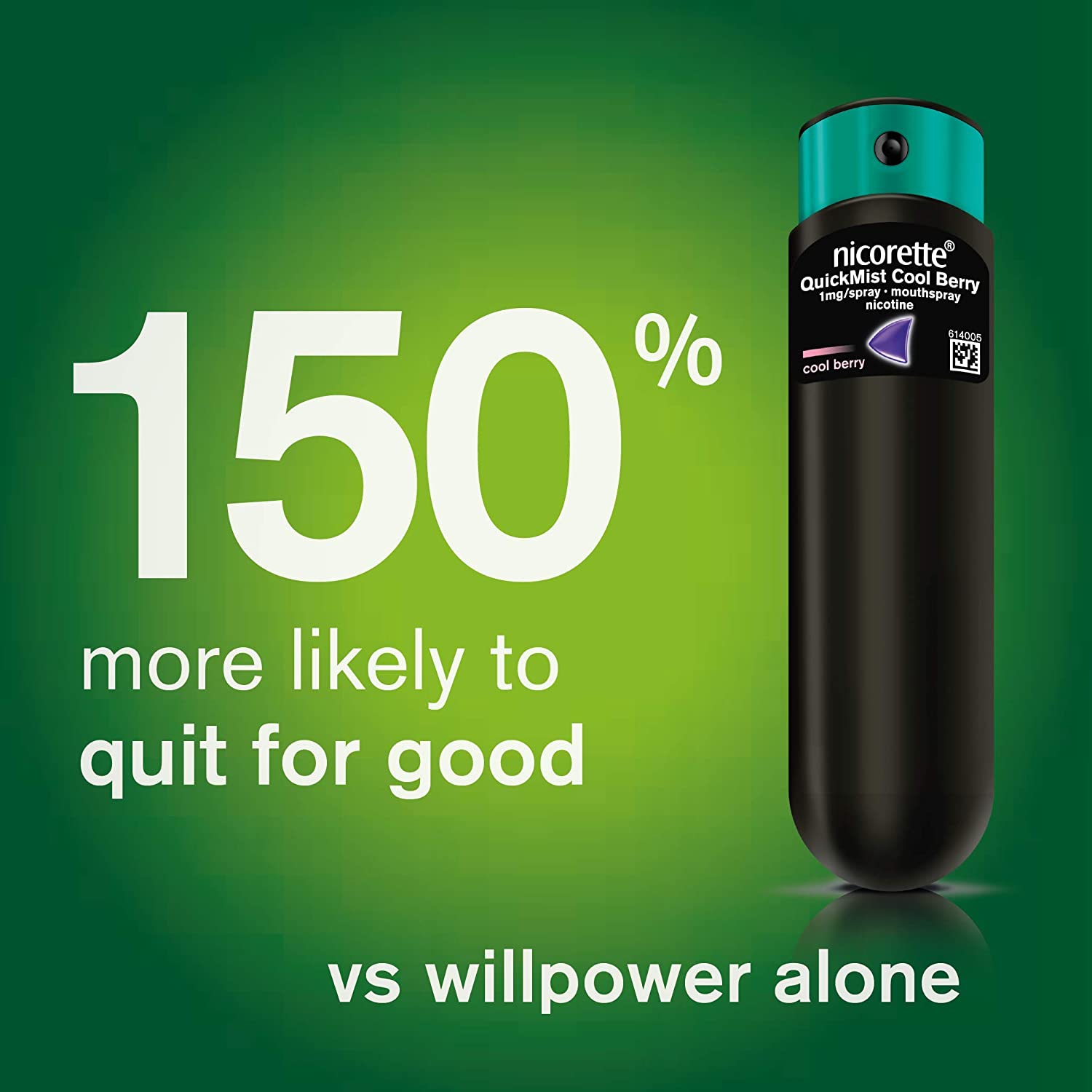 Nicorette Quickmist Cool Berry Mouthspray, Nicotine Mouthspray- Duo- 2x150 Sprays (Quit Smoking and Stop Smoking Aid) - Image 3