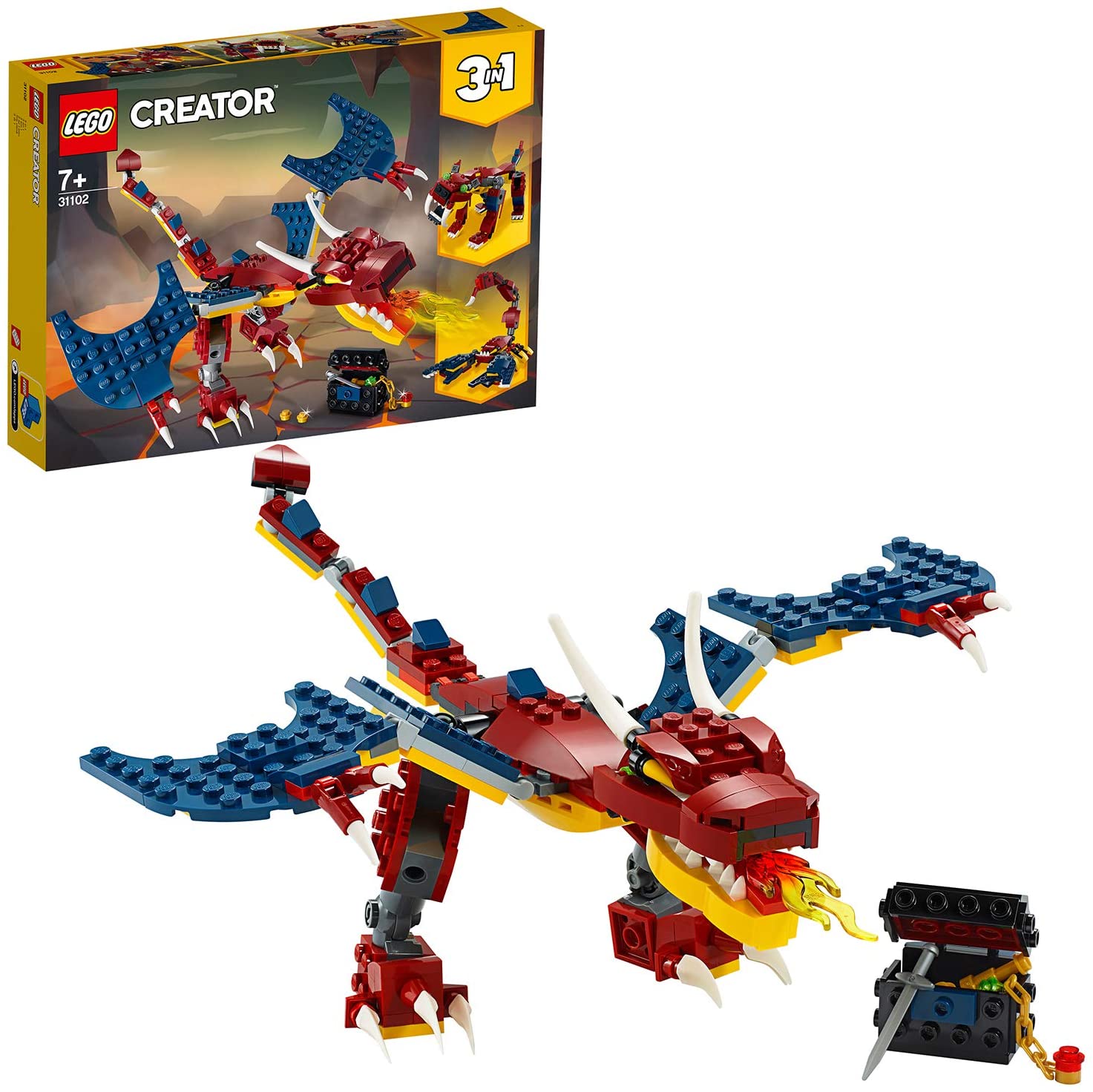 LEGO 31102 Creator Fire Dragon, Multicolor