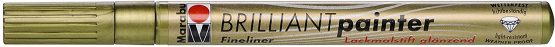 Marabu Brilliant Painter Pen (0.8mm Tip) - 084 Gold