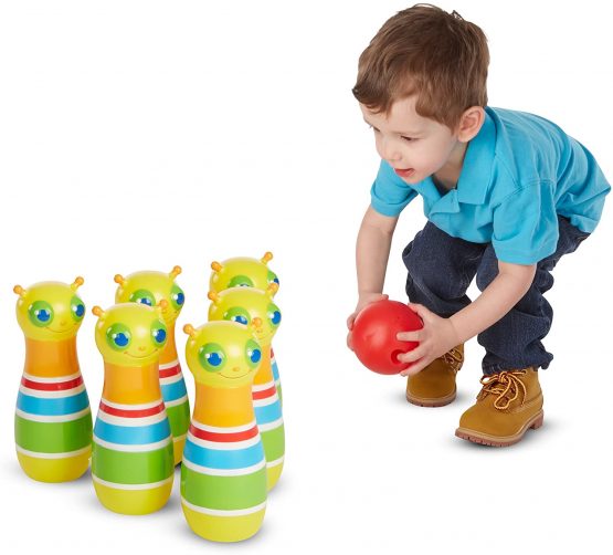 Melissa & Doug Sunny Patch Giddy Buggy Bowling Action Game - 6 Bug Pins, 1 Plastic Ball - Image 3