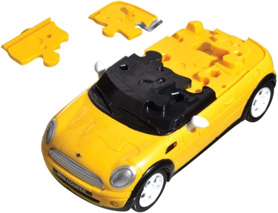 Puzzle Fun 3D 80657074 Mini Cooper Yellow - Image 4