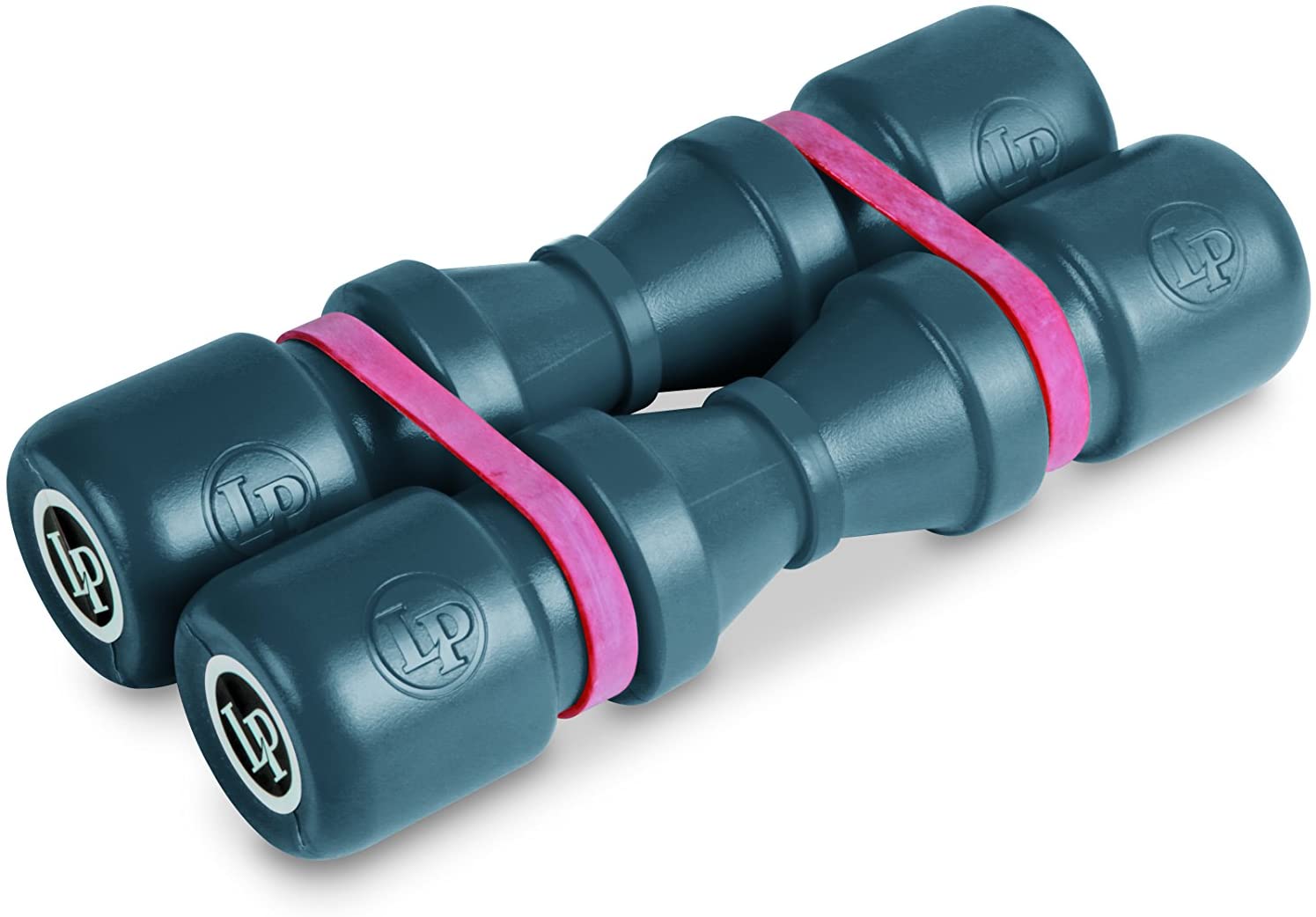 LP Latin Percussion Shaker Duoshake 6,5" (16,5 cm), 2-er Set, Kunststoff grau, mittlere Lautstärke, LP441M
