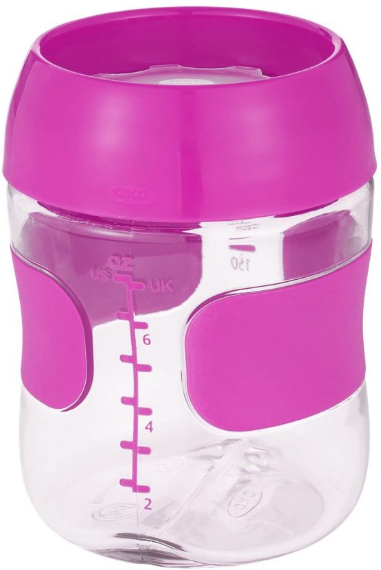 OXO Tot 200ml Training Cup (Raspberry) - Image 3