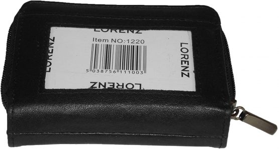 LADIES WOMENS REAL BLACK LEATHER PURSE - Image 4
