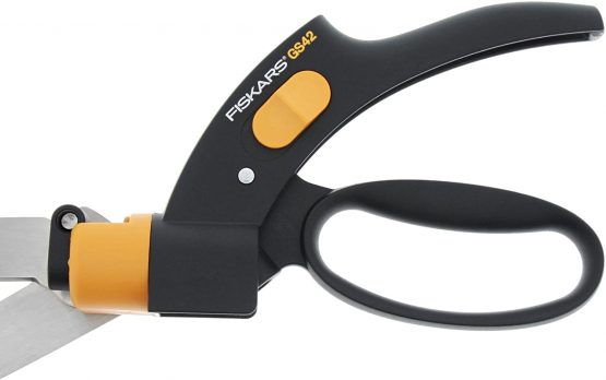 Fiskars Servo-System Grass Shear GS42, Anti-jam Servo-System mechanism, Length: 34.4 cm, Steel blades/Plastic handles, Black/Orange, GS42, 1000589 - Image 4
