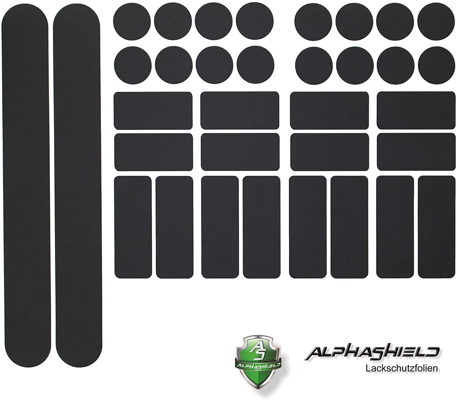 Bicycle Frame Protection Decal Film Paint Protection from Finest-Folia, matt black