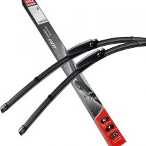 Set of Front Frameless Flat Aero Wiper Blades HQ Automotive - AD22-225 Twin Box
