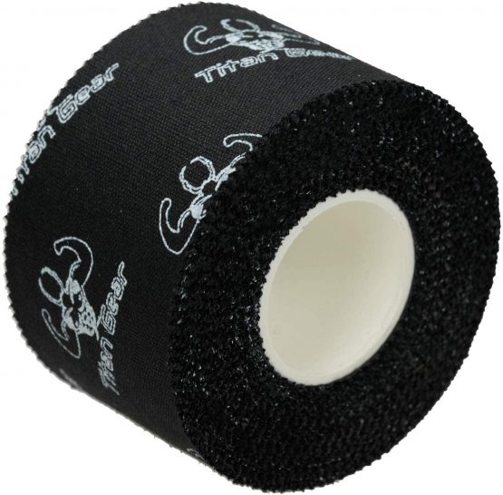 Sports Tape Black 9.14m Long 3.8 cm Wide Strong Sticky Premium Zinc Oxide Athletic Weightlifting Tape Finger Wrist Ankle Taping Cotton Fabric