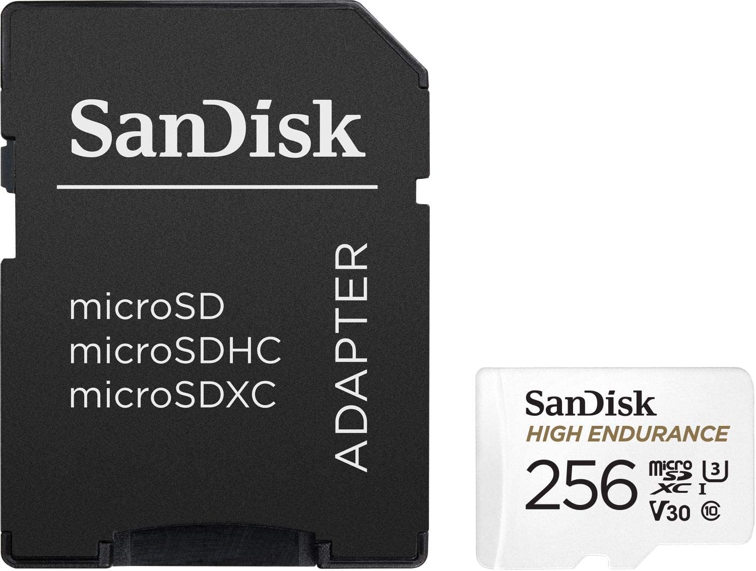 SanDisk 256GB High Endurance microSDXC card for IP cams & dash cams + SD adapter up to 20,000 Hours Full HD / 4K videos up to 100 MB/s UHS-I Class 10 U3 V30 - Image 3
